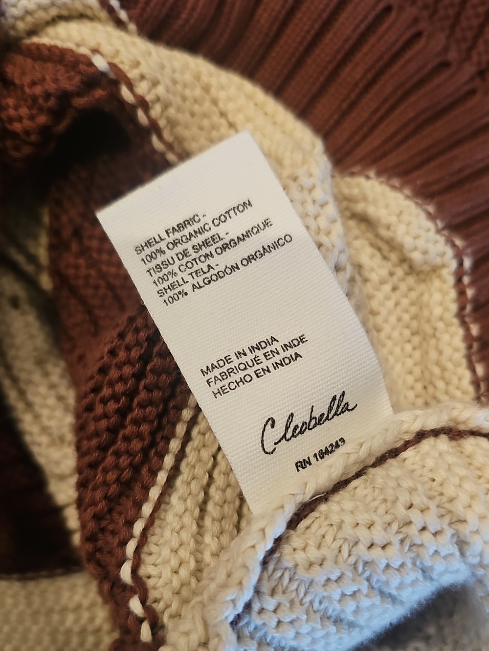 Cleobella Kori Organic Cotton Scallop Stitch Sweater | Size XS - Picture 7 of 7